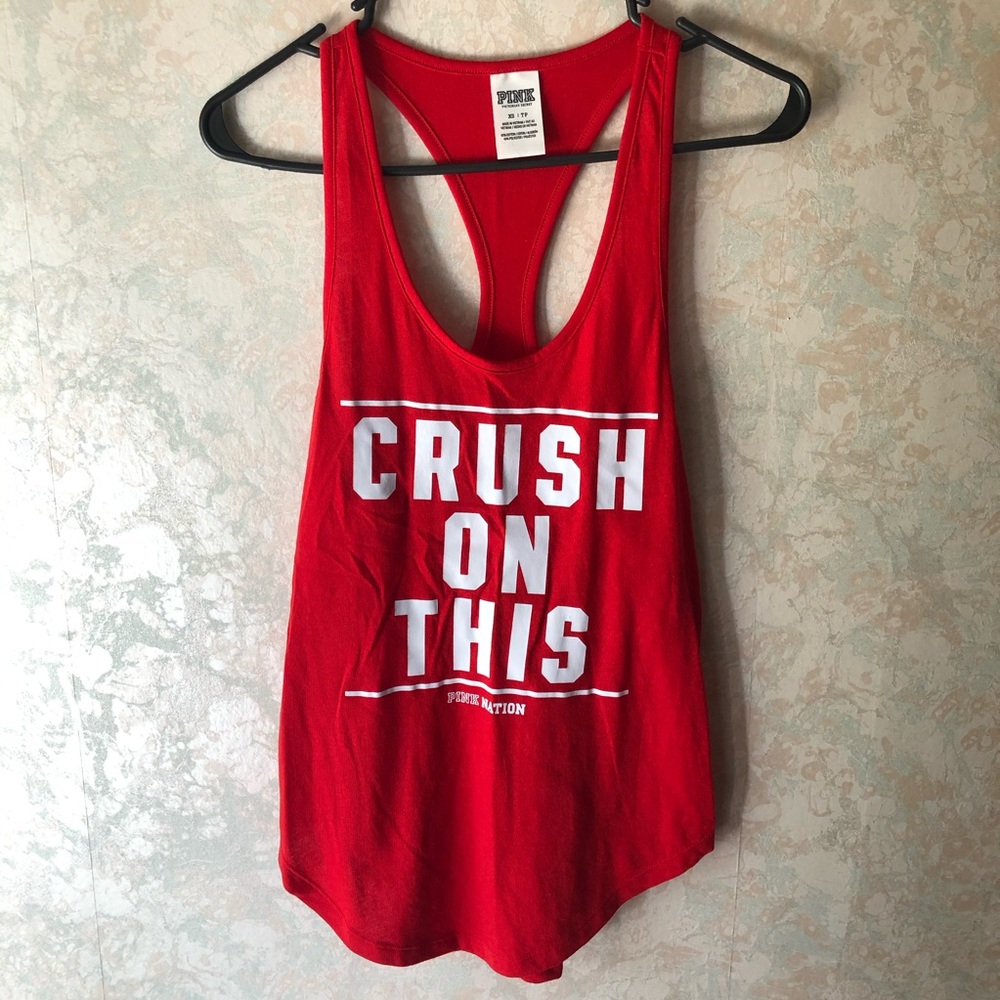 VS-PINK racerback workout tank top
